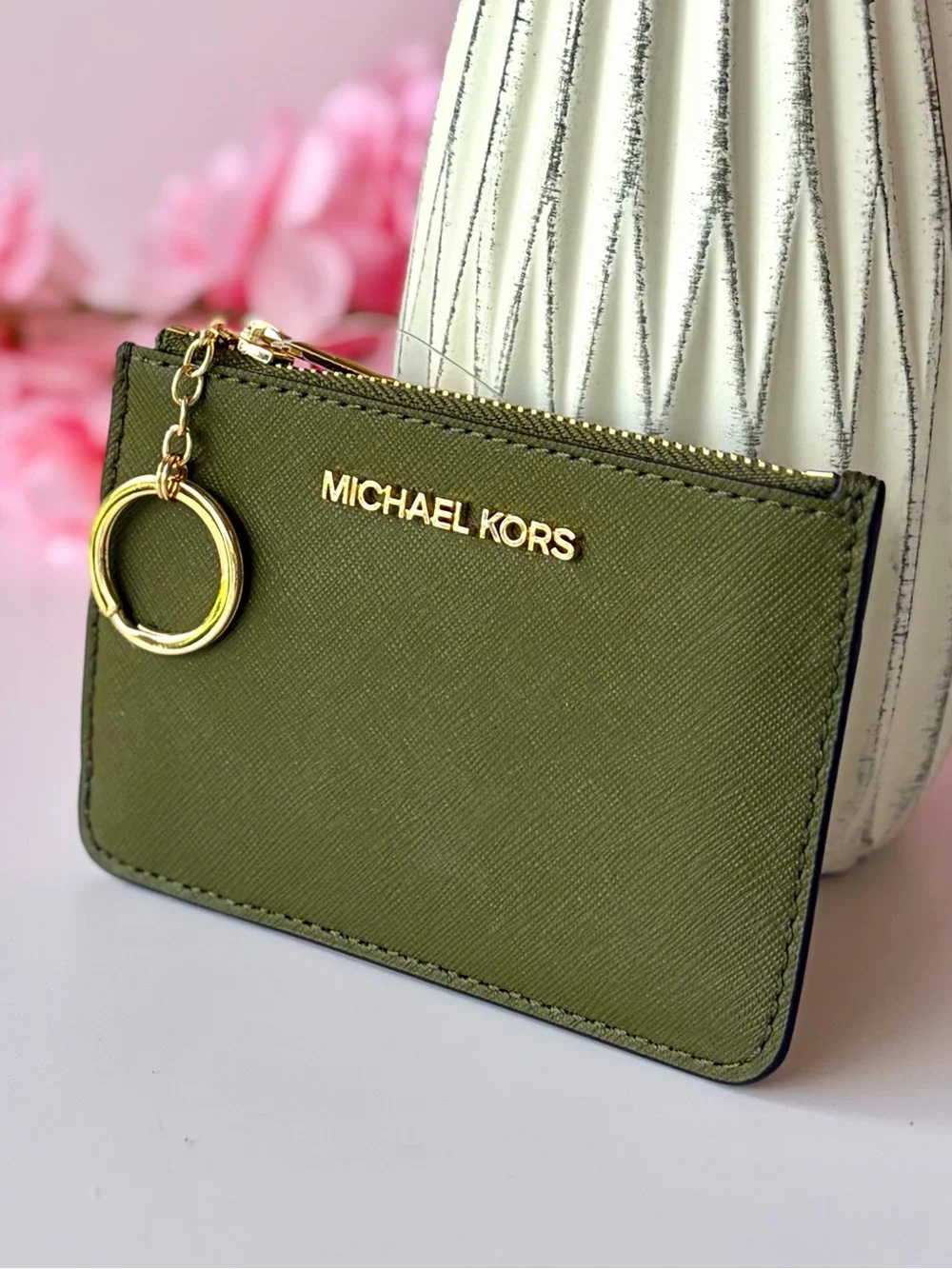 Michael Kors Duffle Card Case Coin Pouch Small Wallet